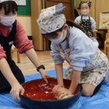 年長食納め「うどん作り」